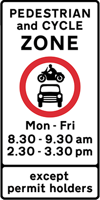 school street signs typical of what might be found in lewisham and hither green